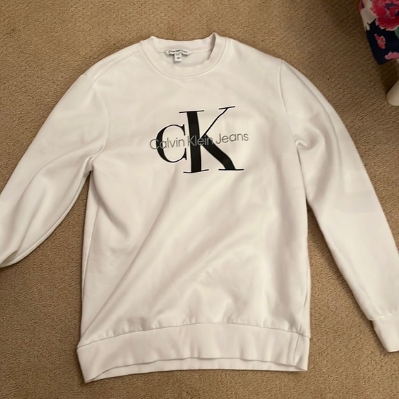 White Calvin Klein crew neck size small - Picture 1 of 1